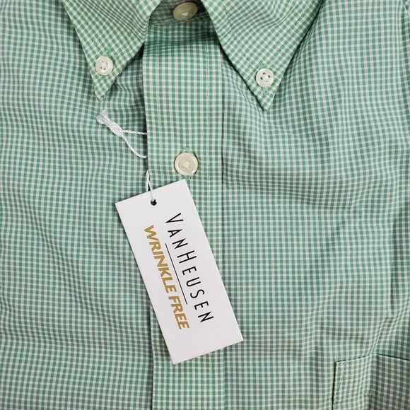 Van Heusen Button Down Dress Shirt NWT - Picture 4 of 8